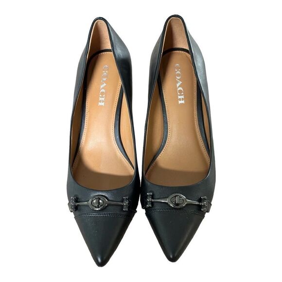 COACH Women’s Lauri Pointed-Toe Pumps in the Size 9M in Black Color - Picture 2 of 10